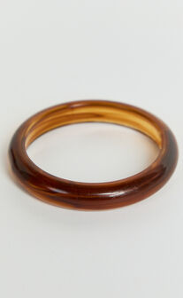 Erin Resin Bangle in Brown