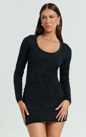 Rosie Cardigan - Knitted Cardigan in Black