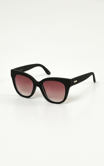 MinkPink - Lucid Sunglasses In Black Rubber