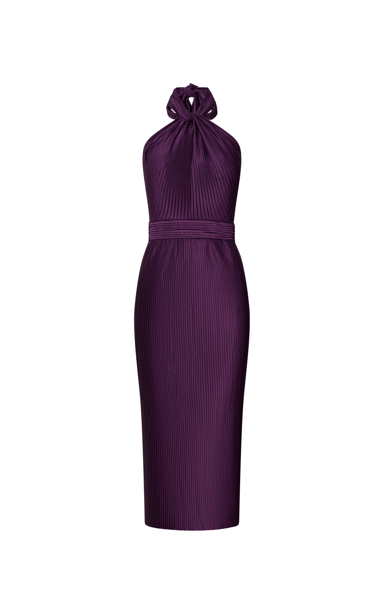 aubergine cocktail dress