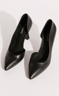 Therapy Shoes - Temptress Heels in Black PU