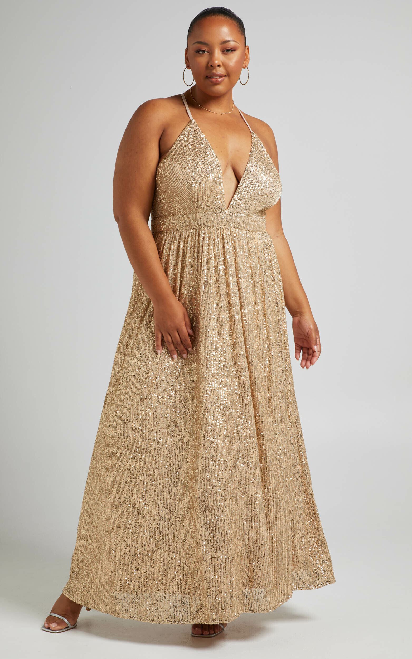 Champagne sale sequin dresses