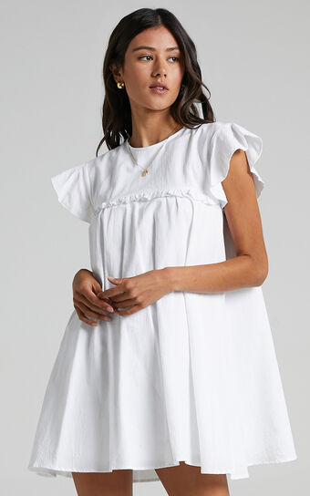 Spin The Story Dress In White
