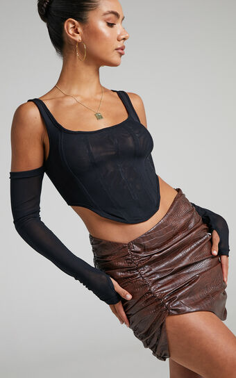 By Dyln - Addy Skirt in Chocolate