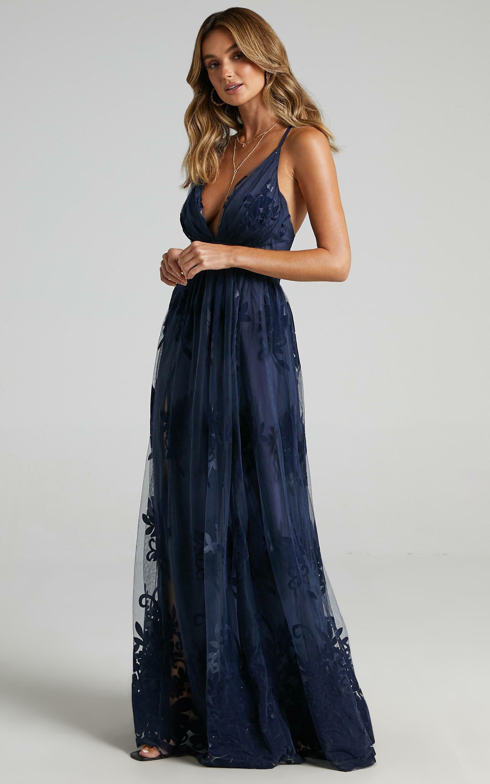 Promenade maxi best sale dress in navy