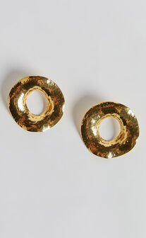 Breann Statement Earrings in Gold