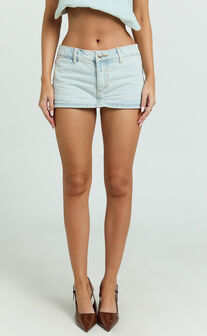 Lioness - Rhode Mini Skirt in Light Denim