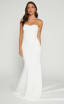 Vows For Life Bridal Gown - Strapless Mermaid Gown in White