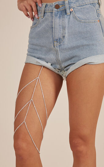 Forever Changing thigh chain in silver