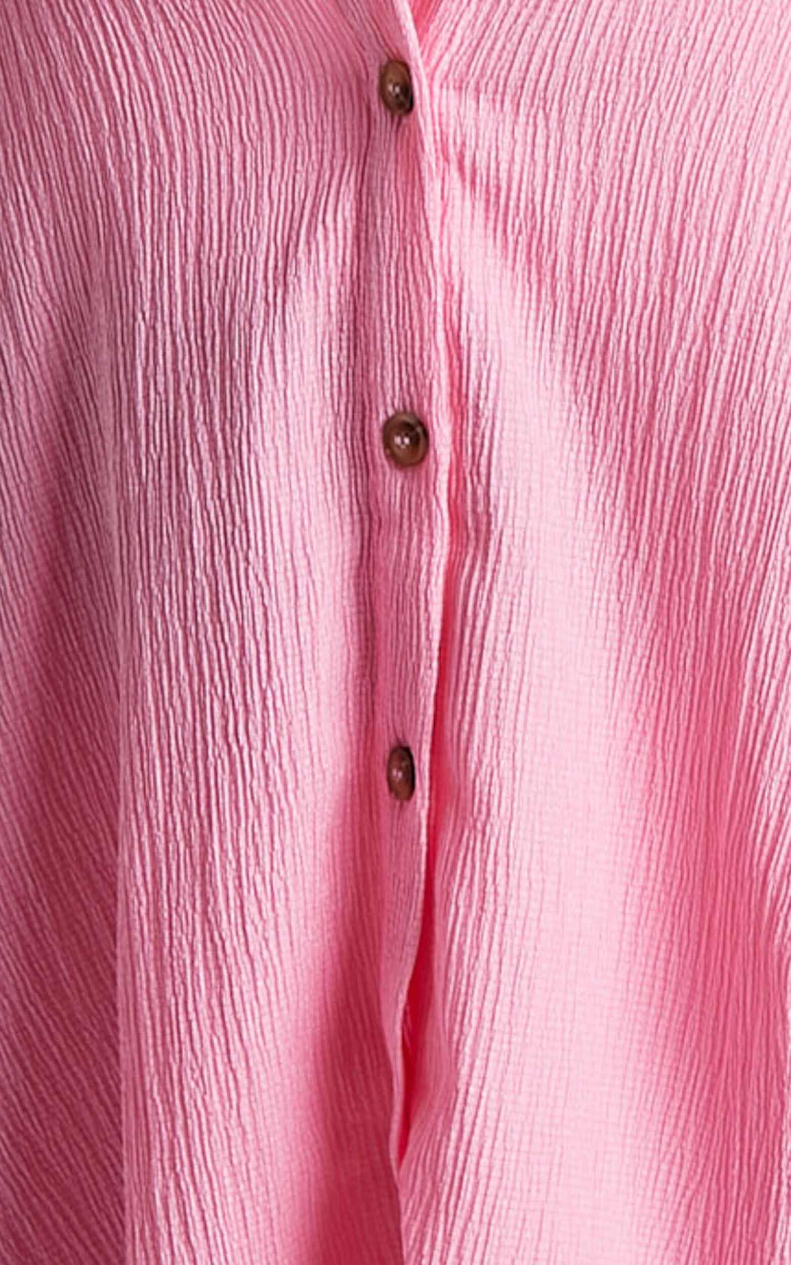Isabeau Shirt - Relaxed Oversized Shirt in Pink | Showpo USA