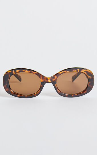 Briggs Sunglasses - Circle Shape Sunglasses in Tort