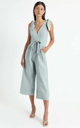 Endless Circling Jumpsuit in sage