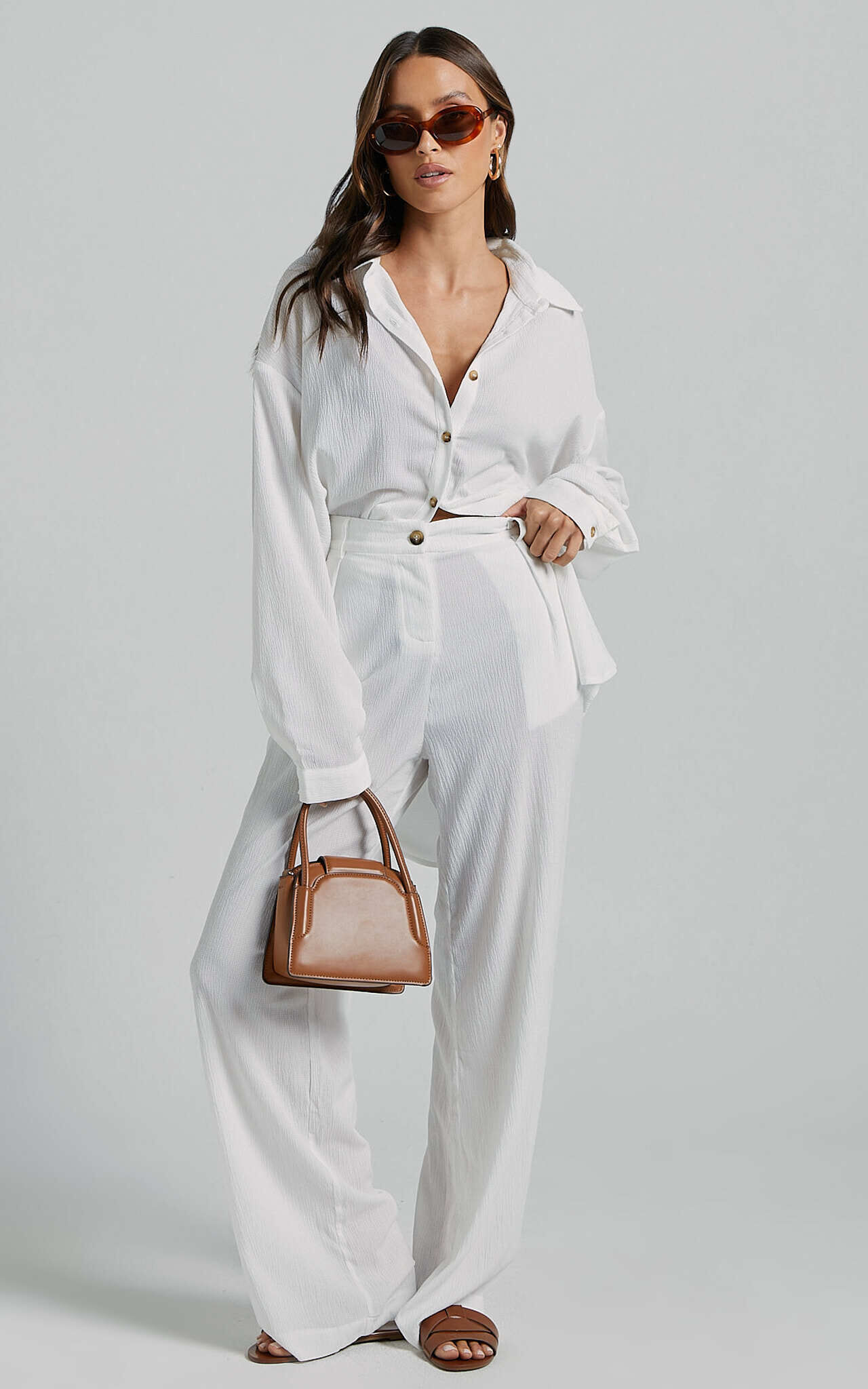 White discount beach trousers