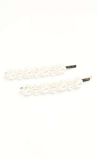 Out Of Love Hair Pin 2 Pack Set In Pearl