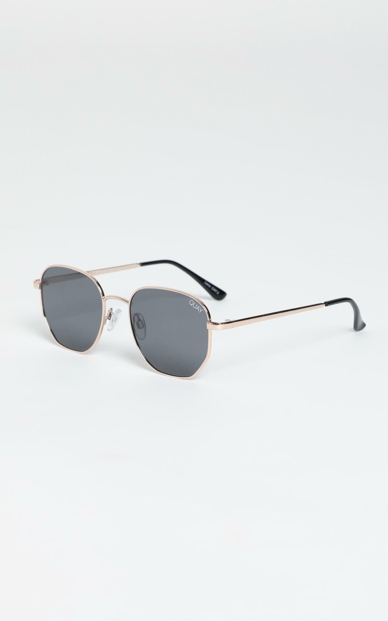 Quay Big Time Sunglasses In Gold Showpo USA