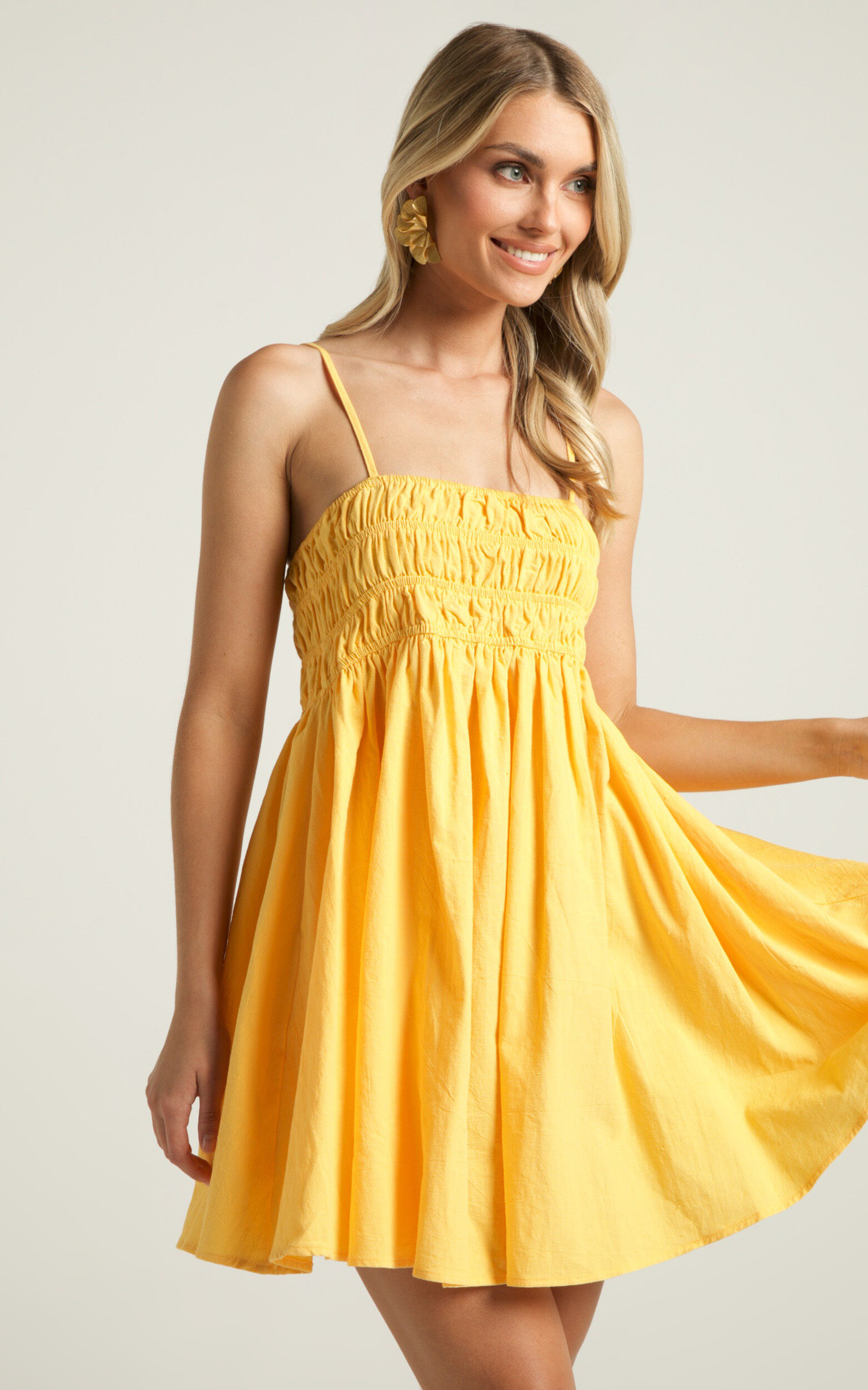 Elastic bodice sundress top