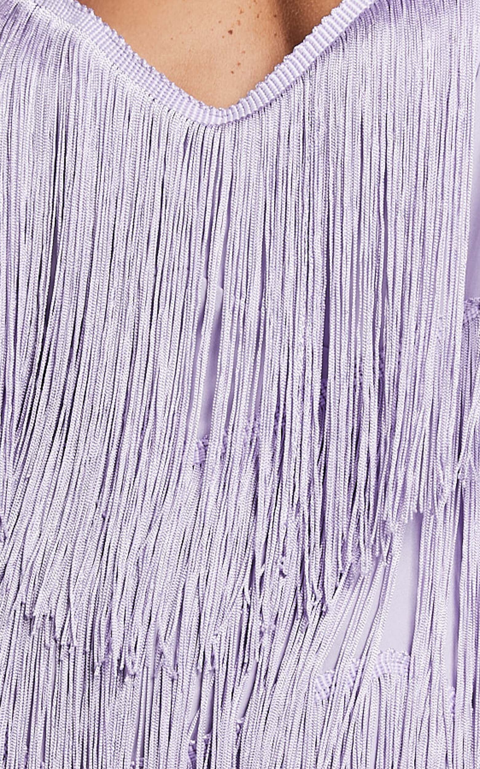 Next purple fringe dress cheap