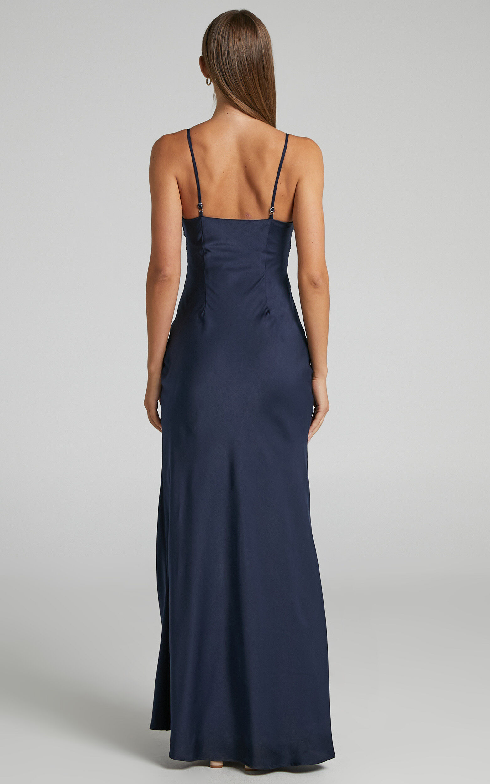 Navy blue formal midi dress best sale