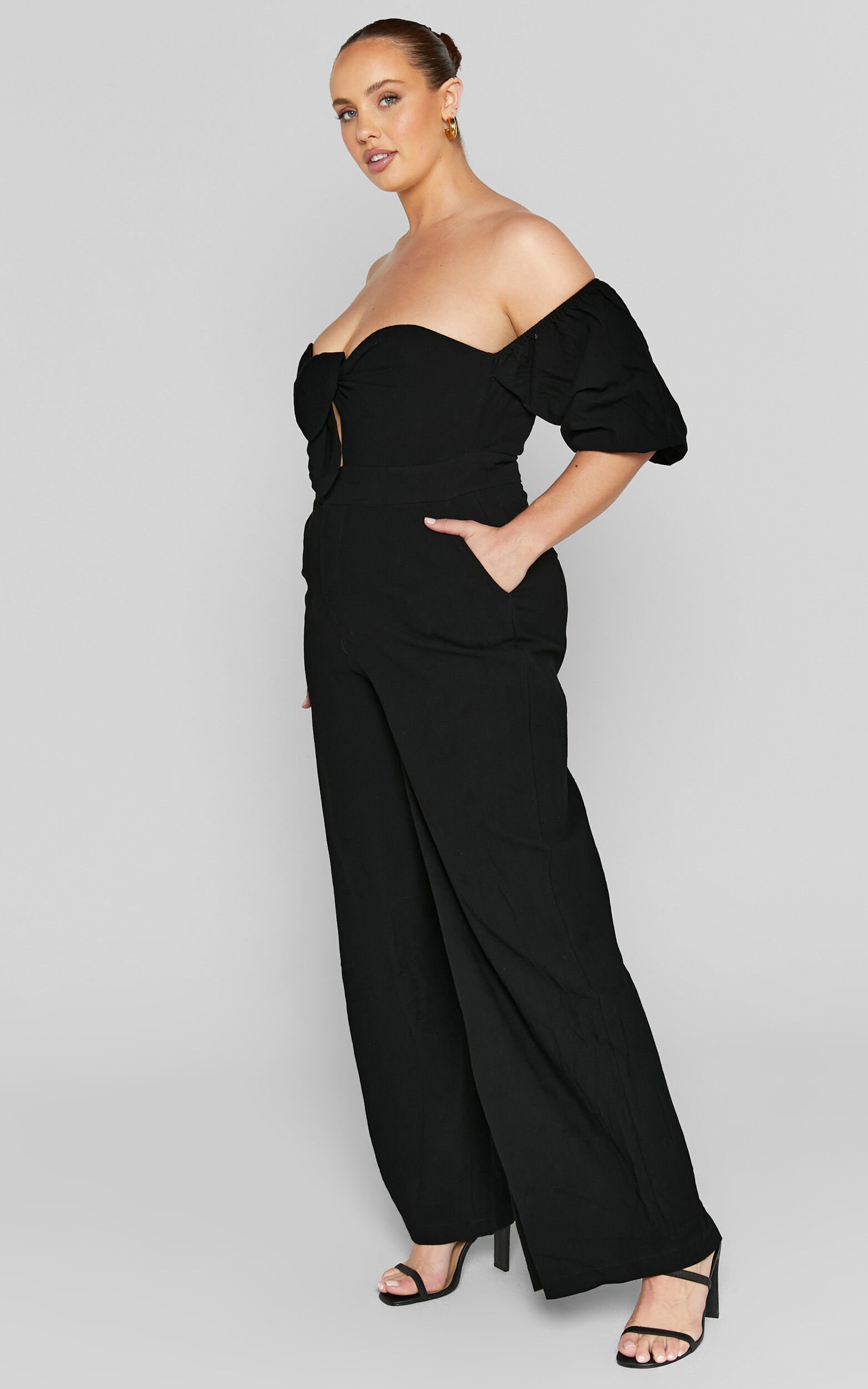 Off the shoulder jumpsuit plus size outlet