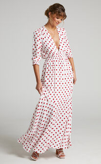 Rue Stiic - Faye Maxi Dress in Elle Polka Dot