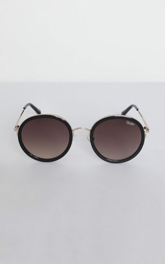 Quay - Firefly Sunglasses In Black And Brown Lens
