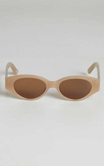 Luv Lou - The Joanie Sunglasses in Beige