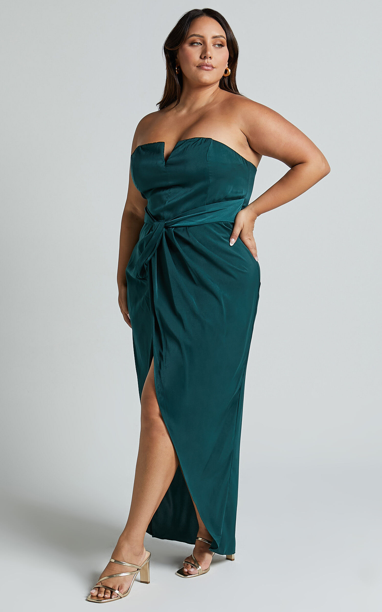 Laina leaf 2025 print twist dress