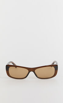 Megan Sunglasses - Cat Eye Sunglasses in Brown