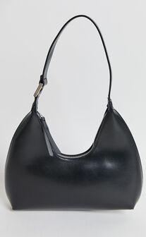 Calabasas Bag - PU Shoulder Bag in Black