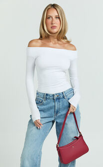 Peta and Jain - Lilu Shoulder Bag in Cherry Pebble