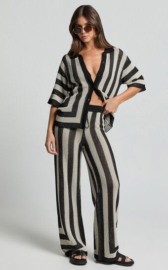 Seven Wonders -  Ziggy Pant in Black/Sand