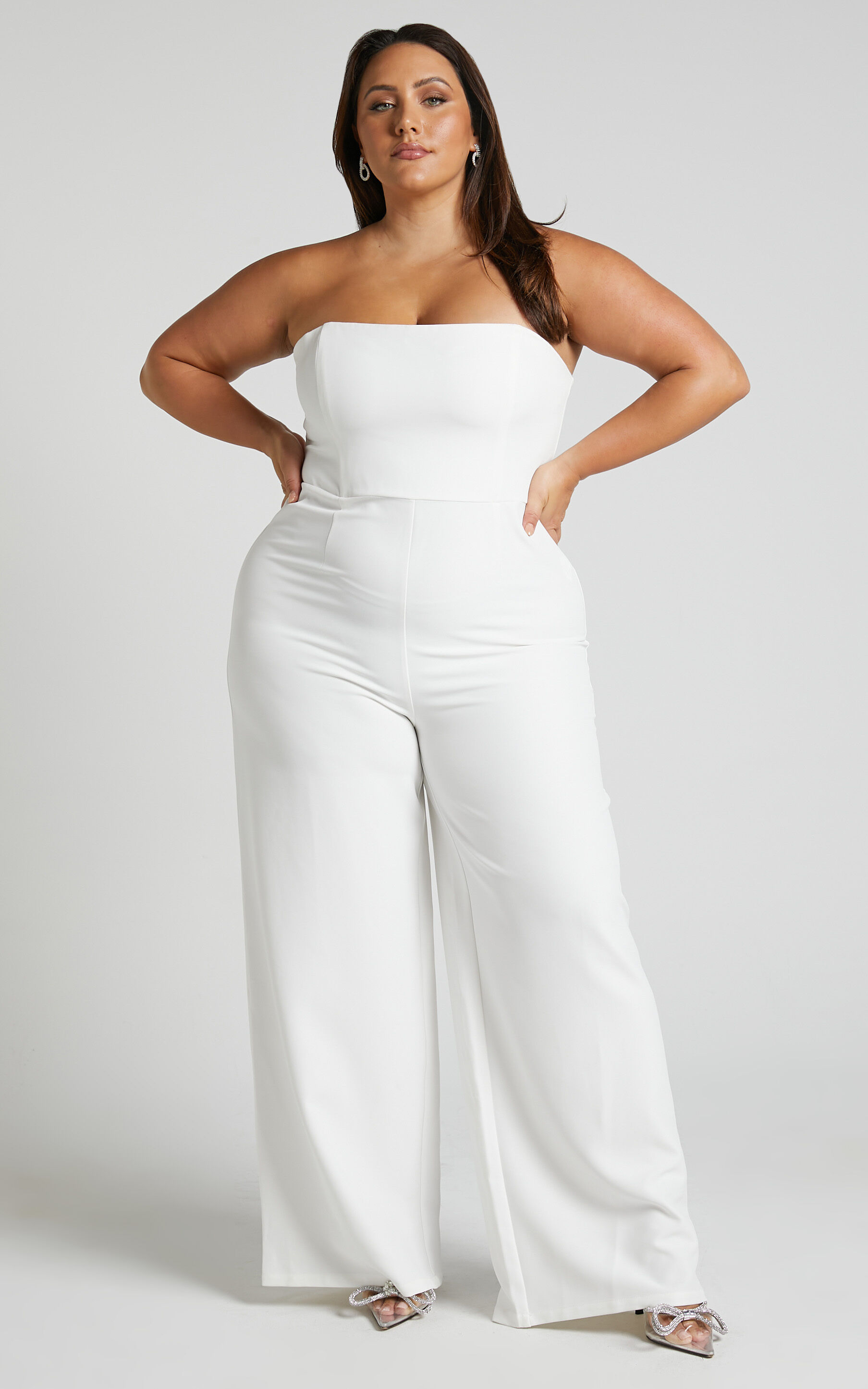 White jumpsuit cheap size 14