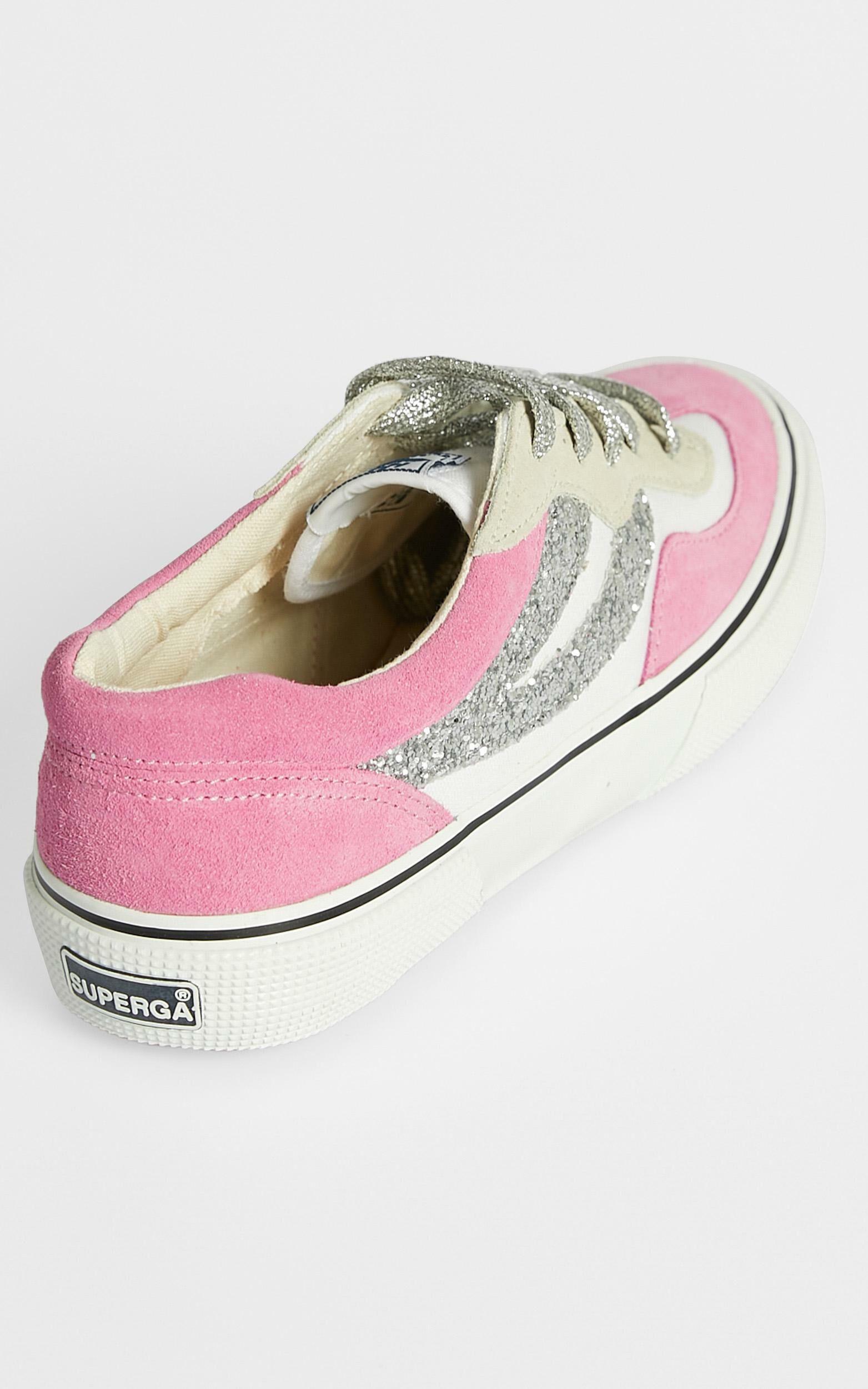 Superga 2941 Revolley Sneakers in White Fuchsia Showpo