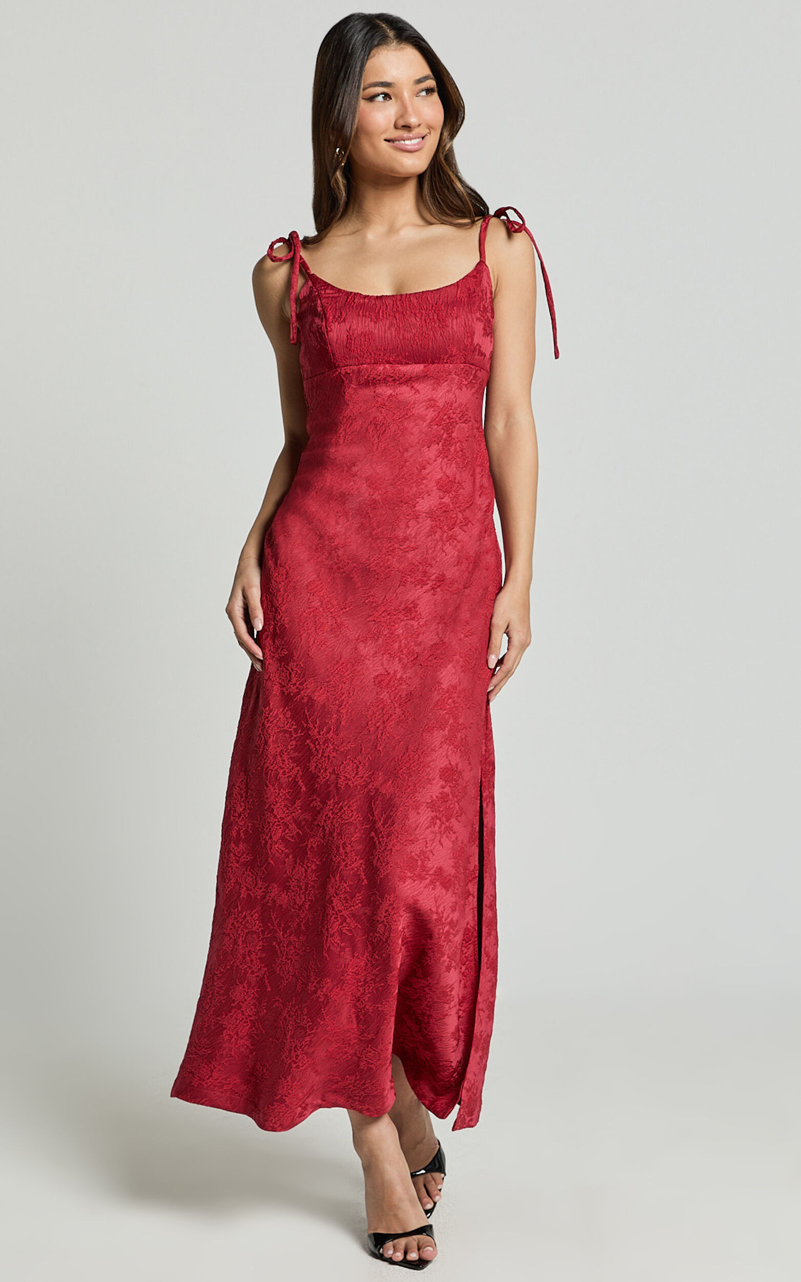 Jacquard dress maxi top