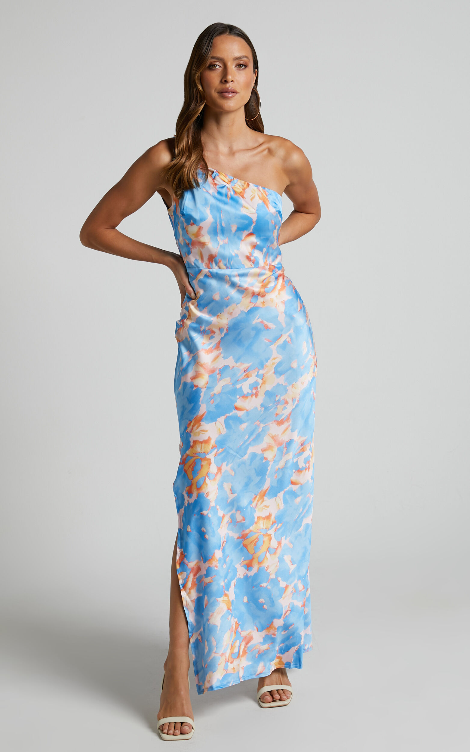 Showpo navy floral dress hotsell