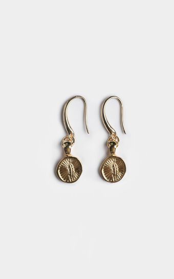 Minc Collections - Feather Hook Earrings In Gold