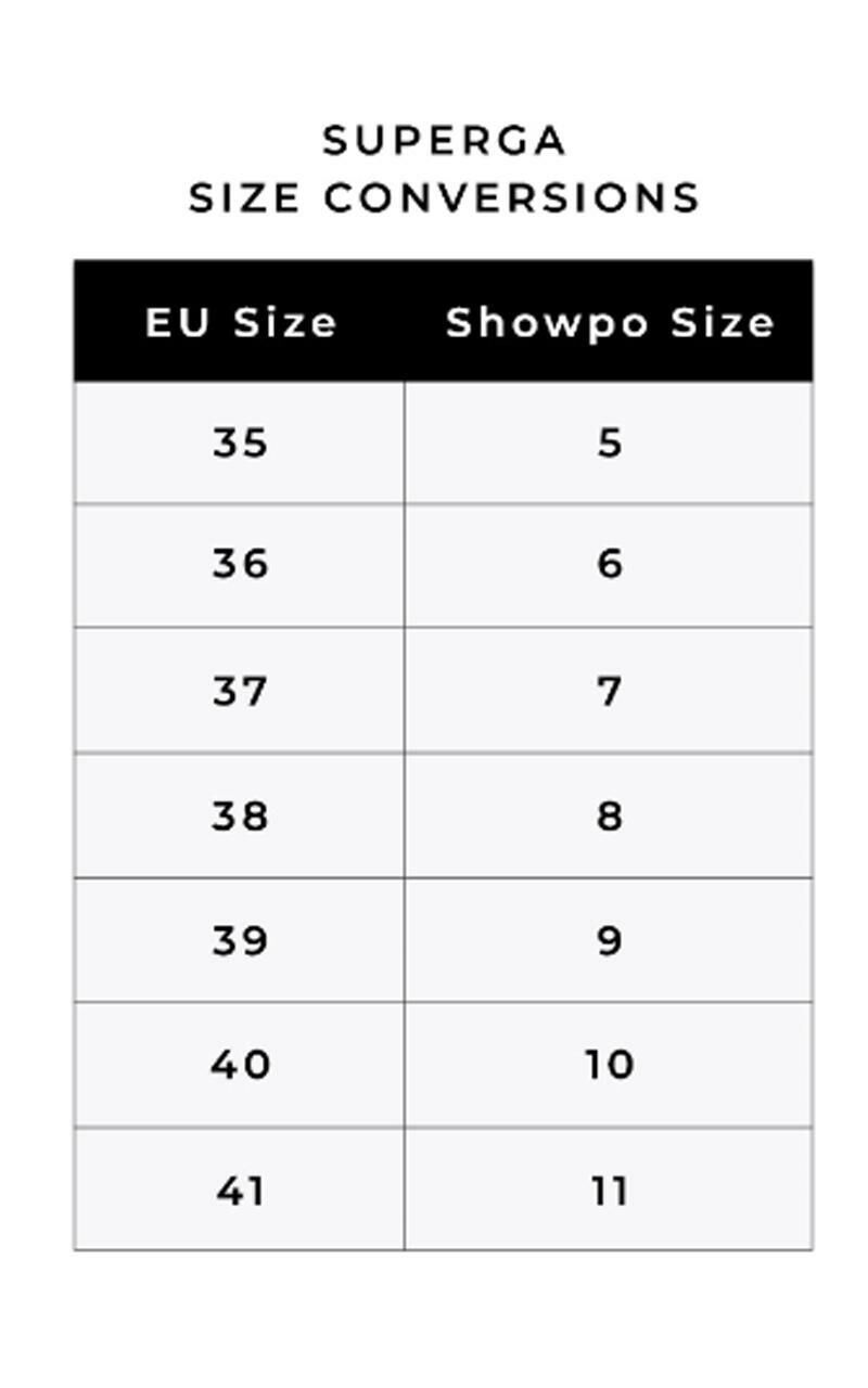 Superga sizing hotsell