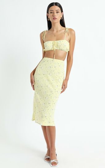 Bodhi Two Piece set in Yellow Floral