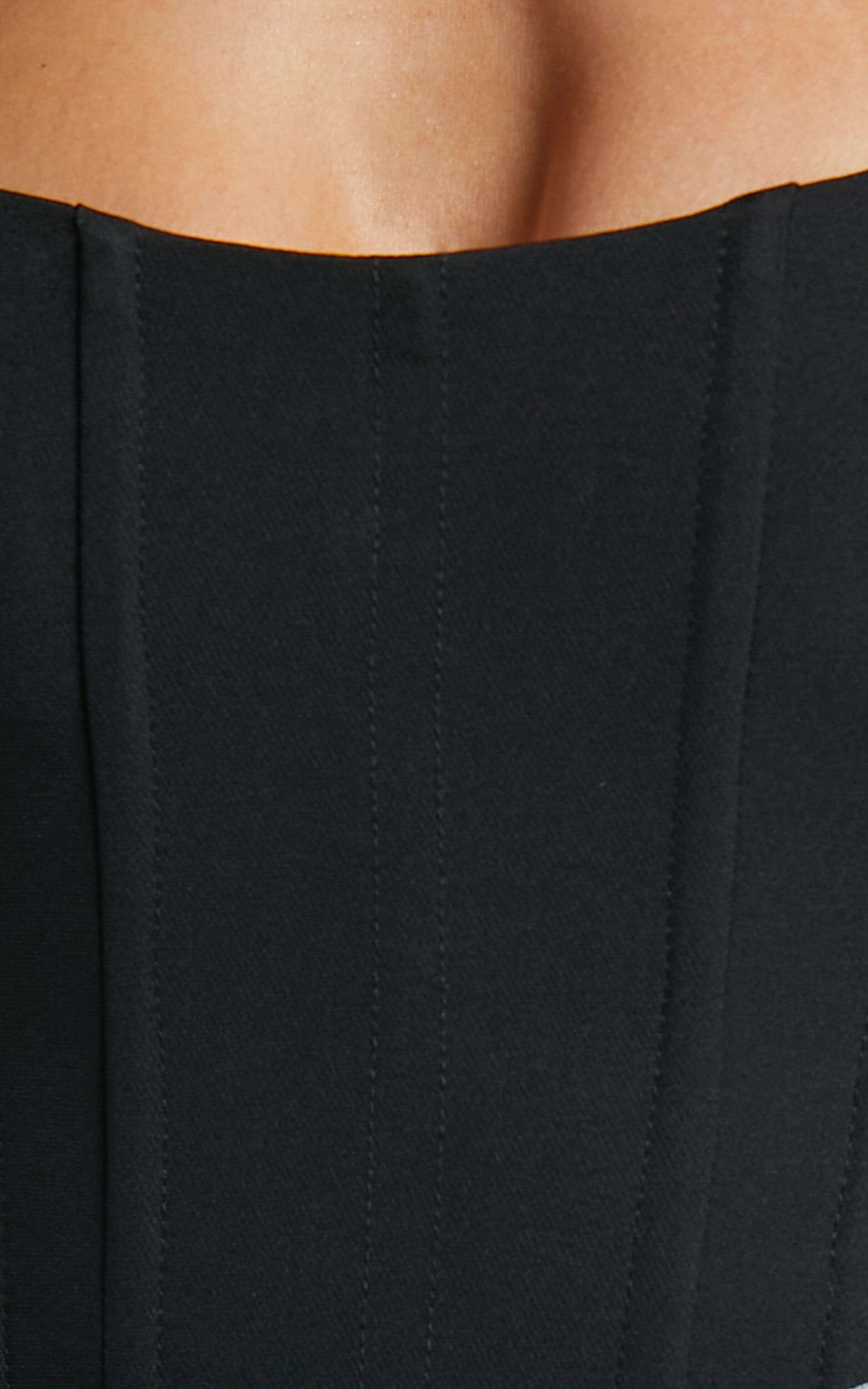 Katirina Top - Strapless Corset Bustier Top in Black