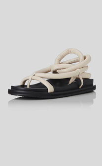 Alias Mae - Soki Sandals in BONE LEATHER