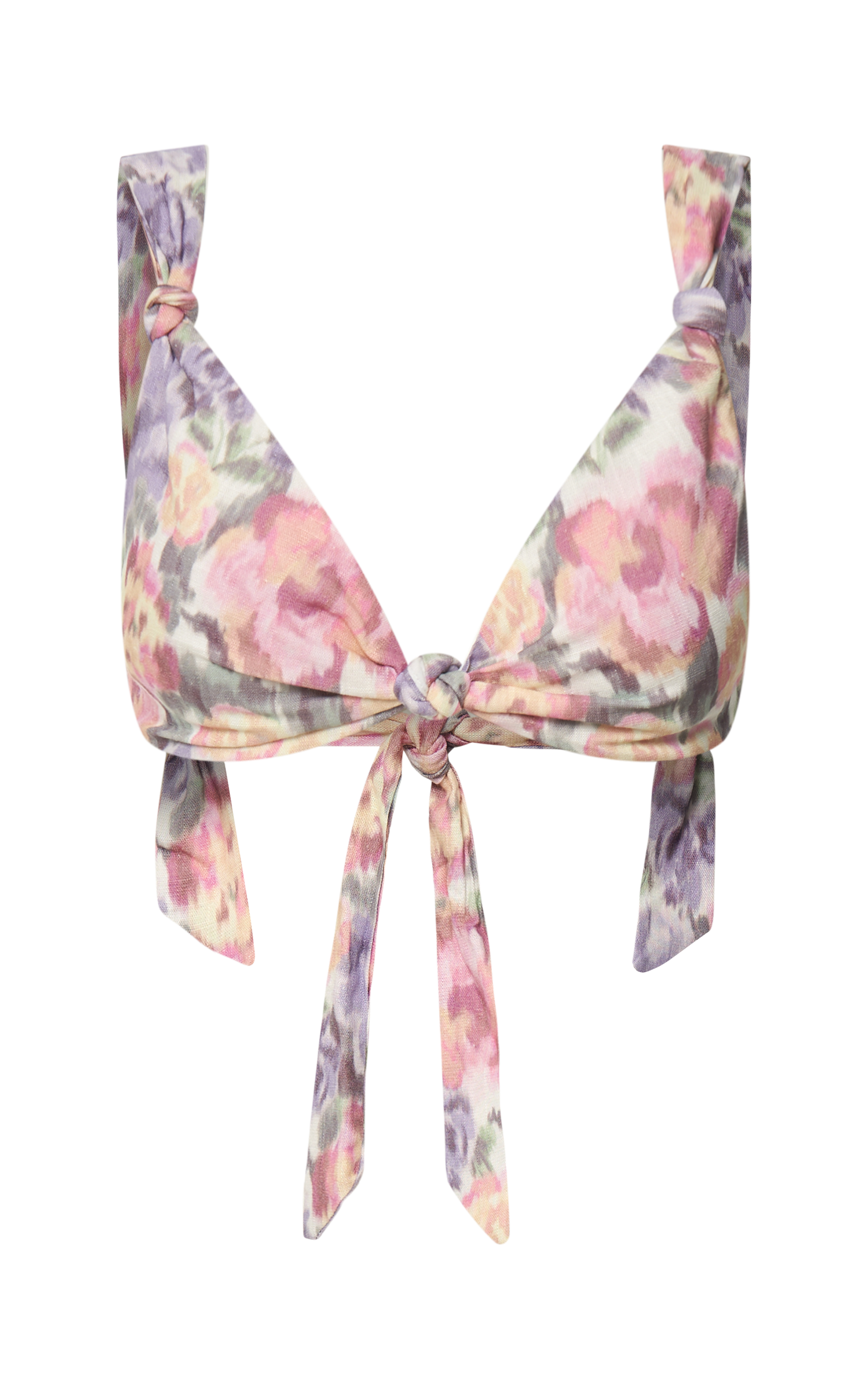 Hot Pink Plisse Knot Detail Bandeau Bodycon Dress
