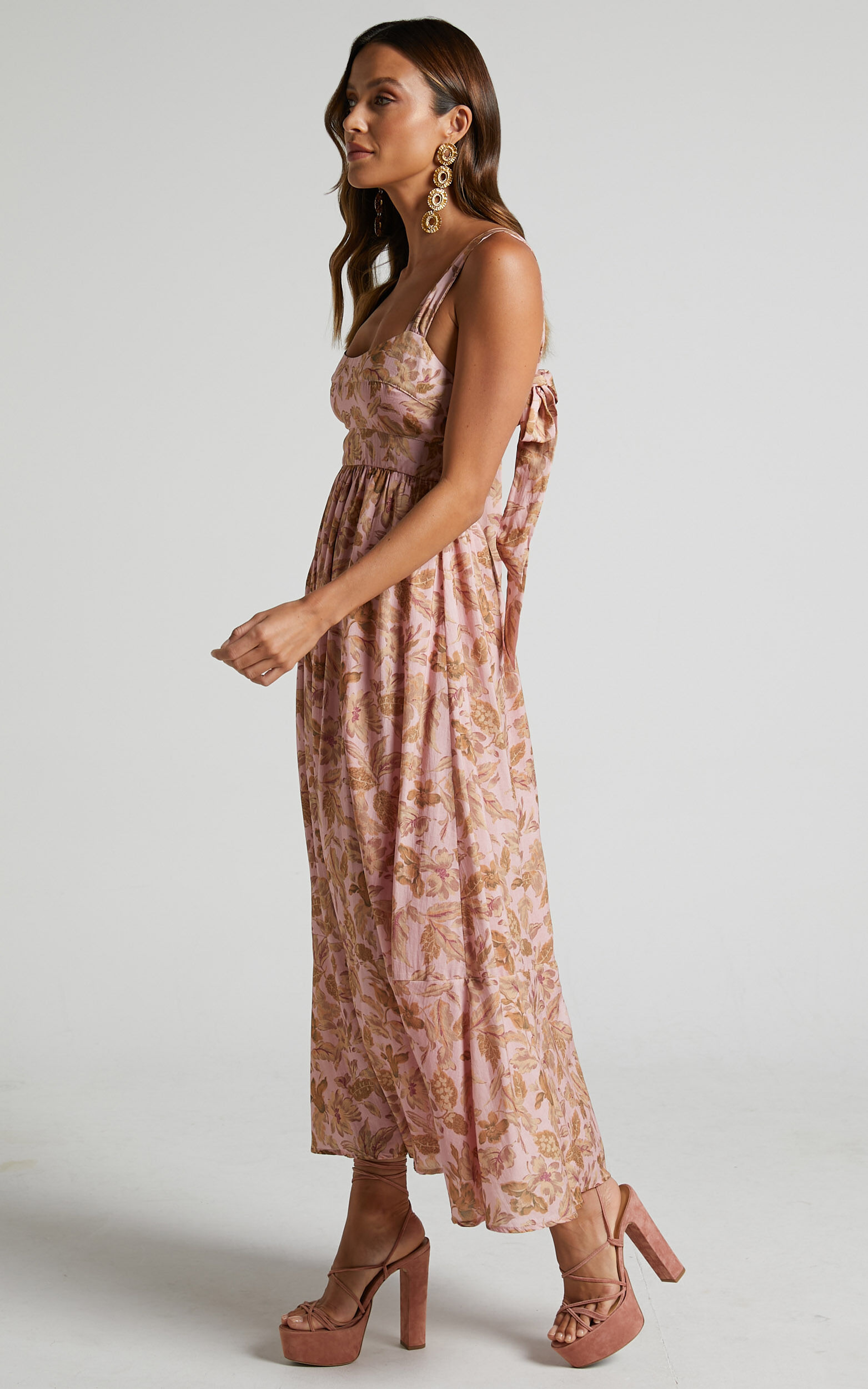VIP【関税送料無料】希少 Matteau Tie-back midi dress Tie Back Midi Dress - Black - Matteau