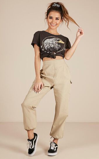 Wind Down Relaxed Pants In Beige