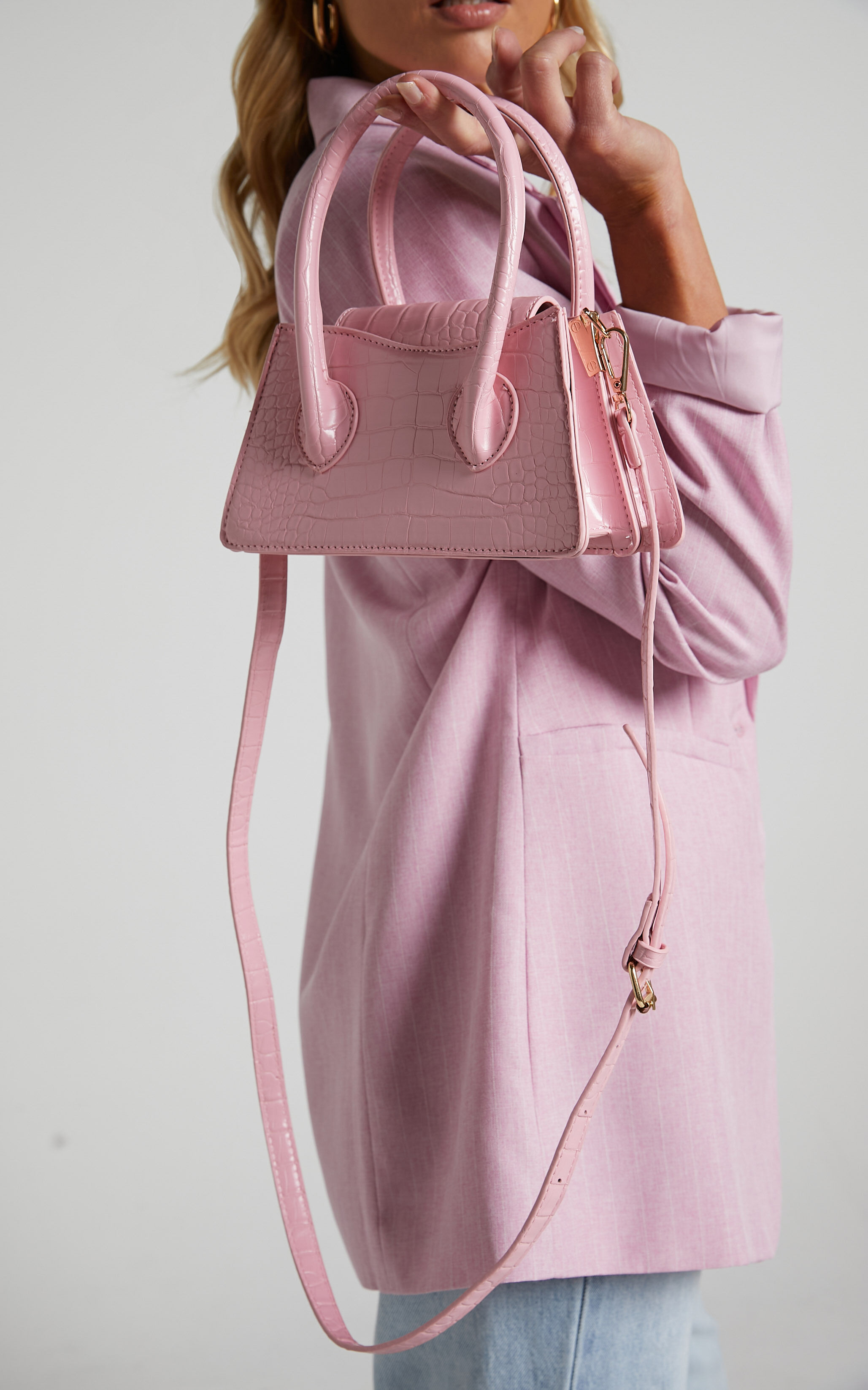 Mini pink 2025 crossbody bag