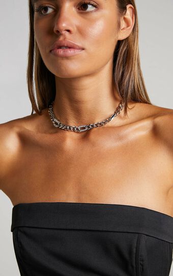 Erdmuthe Chunky Chain Necklace in Silver