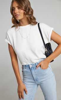 Tinaya Top - Raglan Shell Top in White