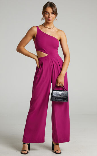 Beautiful Darkness Jumpsuit in Mulberry