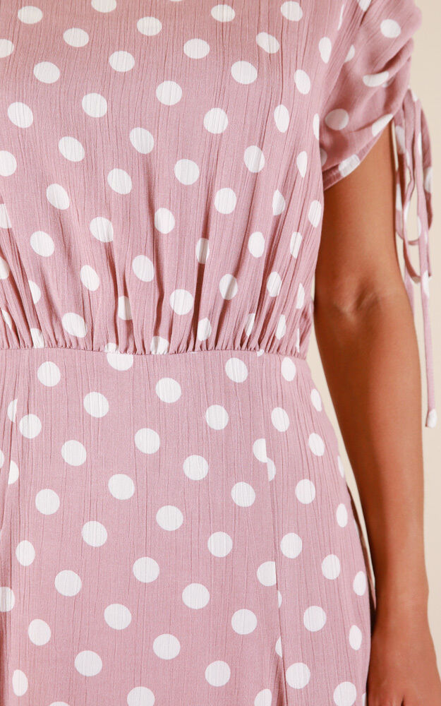 Hand Me Down Dress In Mocha Polkadot Showpo USA