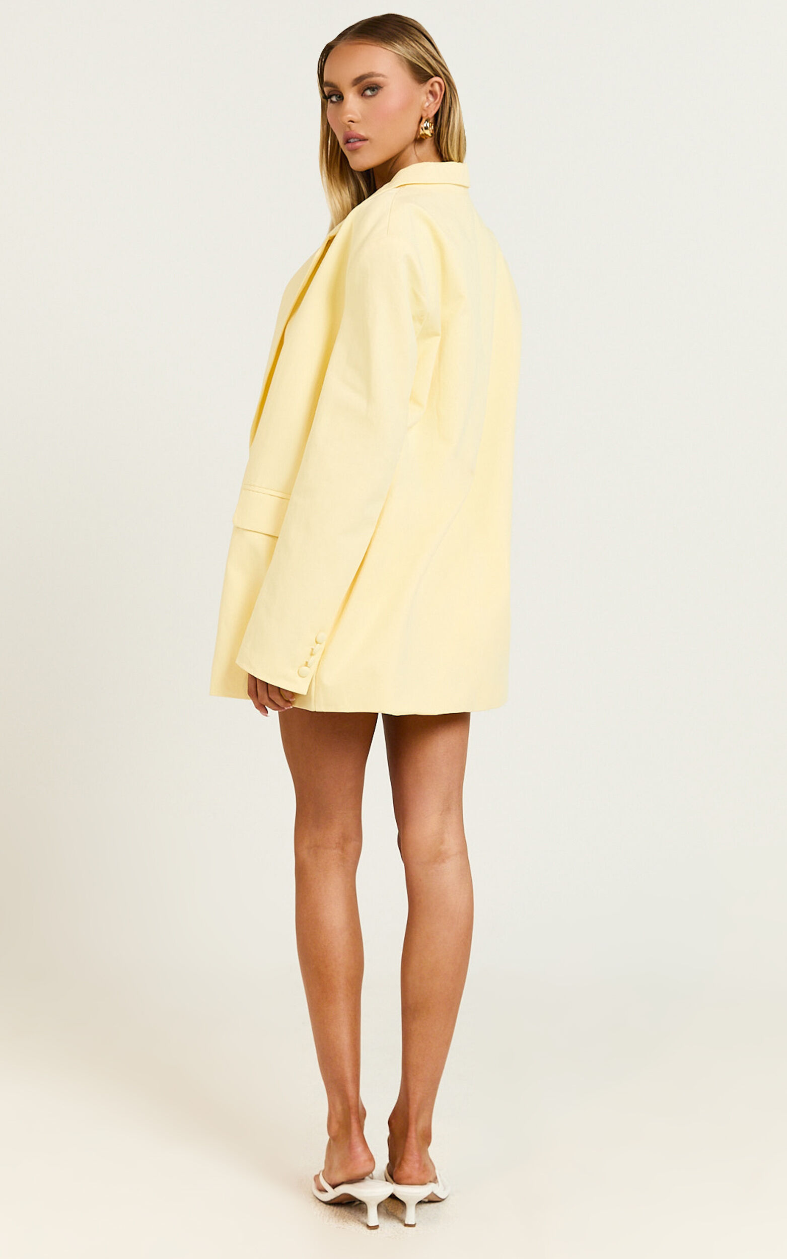 Pastel yellow blazer online
