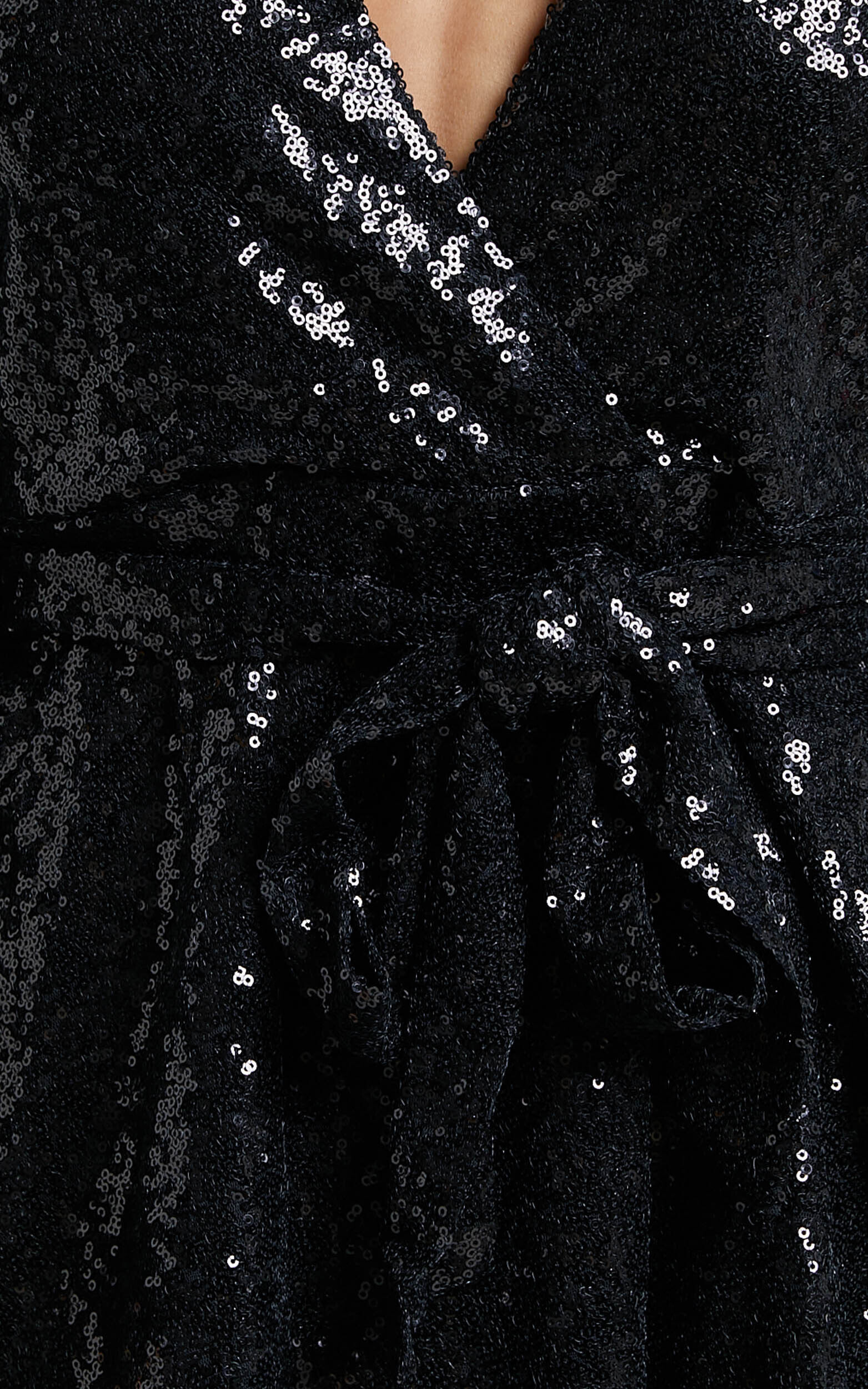 Sequin wrap dress australia discount